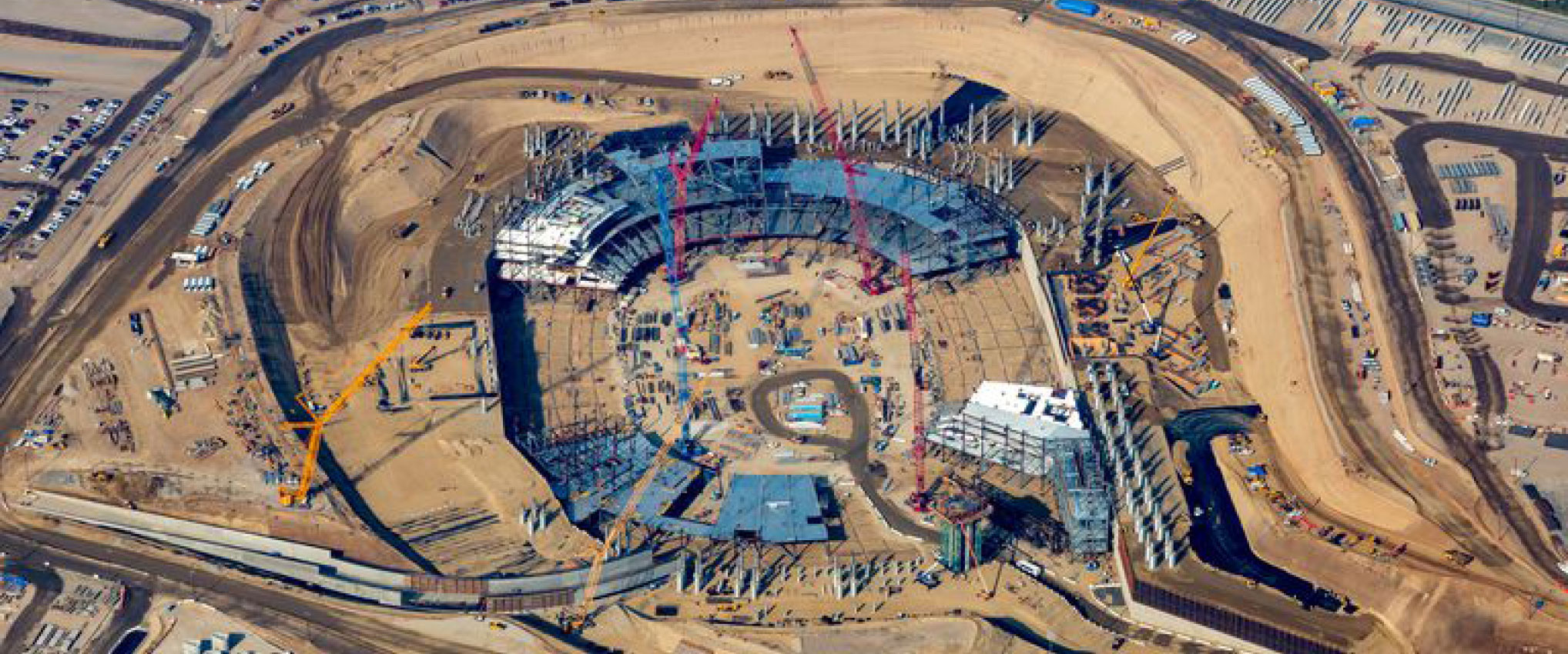 Rams and Chargers NFL Stadium Construction Hits Major Milestone