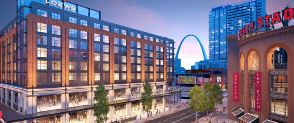 Construction Set for Mixed-Use Project Featuring 216-Room Loews Hotel Designed by HKS