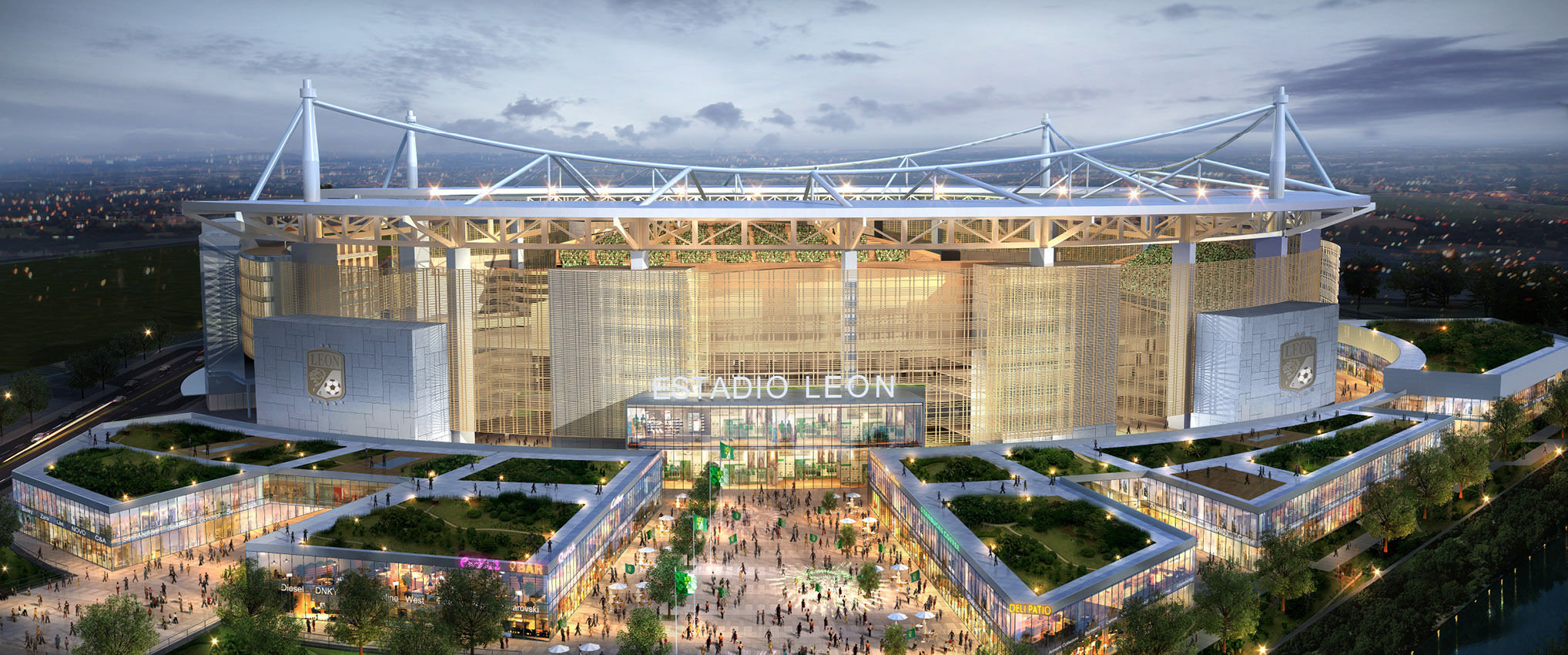 Revelan diseño del nuevo Estadio León, que tendrá hasta cines