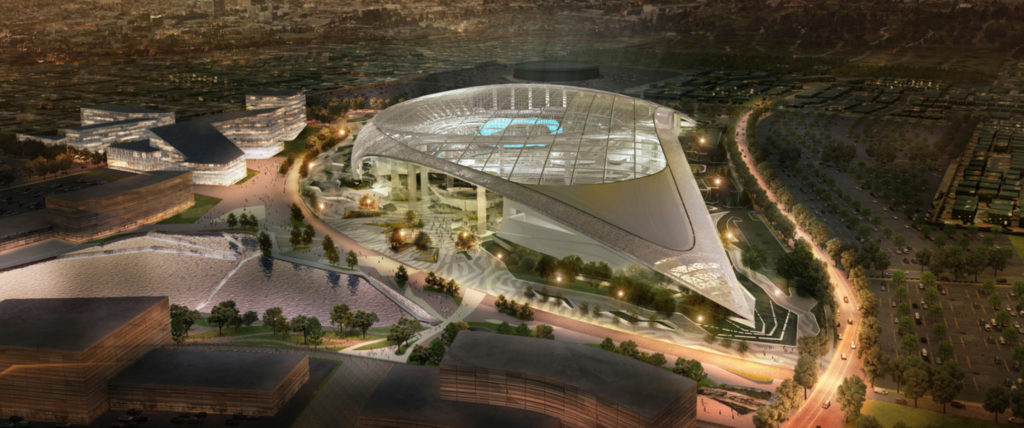HKS-Designed Los Angeles Stadium Now 70% Complete